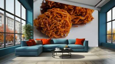 Walangan, Carang Mas, Kremes, or Grubi are made from sweet potatoes or cassava/cassava which are shaved thinly and then mixed with sugar.  This food has a sweet, savory and crunchy taste. Wall mural